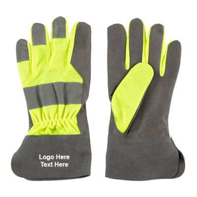 Custom Printed Reflective Safety Gloves