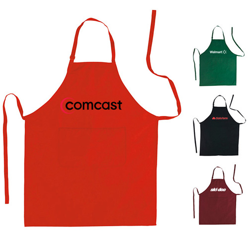 custom printed aprons with pocket and adjustable neck clasp