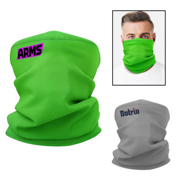Antimicrobial Sport Mesh Cooling Neck Gaiter Face Mask with SILVADUR™
