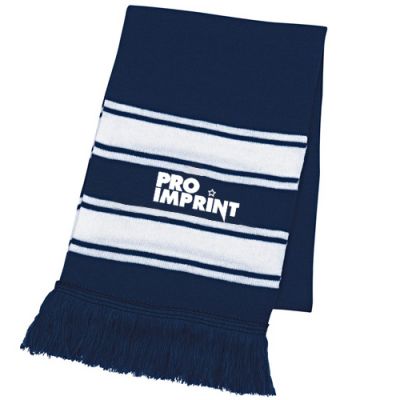 Custom Printed Two-Tone Knit Scarves with Fringe