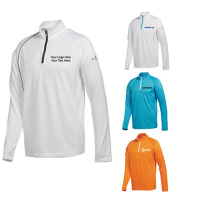 Personalized Mens Puma Golf Quarter Zip Long Sleeve Polo Shirts