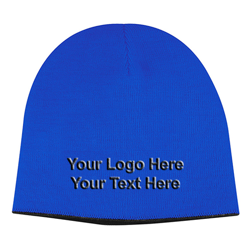 me » Apparel » Headwear » Hats & Caps » Custom Printed 2-Tone Knit Caps Custom Printed 2-Tone Knit Caps