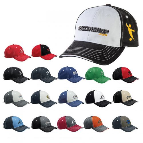 Custom Printed Sportsman Tri-Color Caps