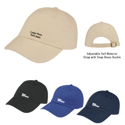 Imprinted Low Profile Brushed Cotton Twill Caps