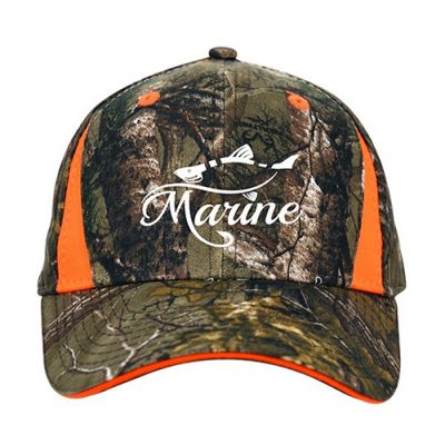Promotional Camo Cap with Blaze Inserts