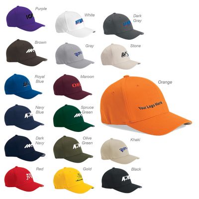 Promotional Logo Flexfit Structured Twill Caps - Caps