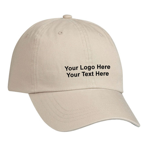 Custom Imprinted Cotton Chino Caps