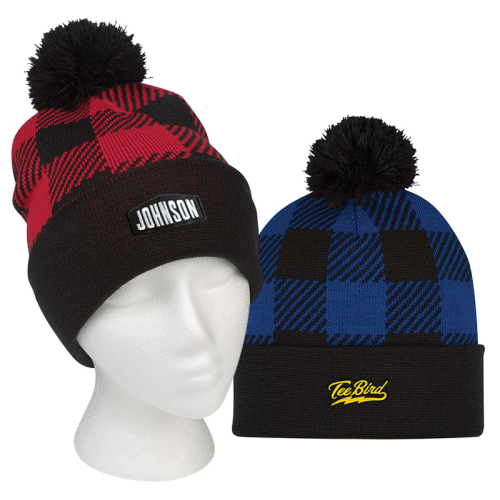 Northwoods Pom Beanies with Cuff