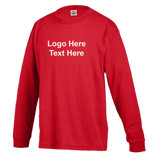 Customized Delta Pro Weight Youth Regular Fit Long Sleeve Tees