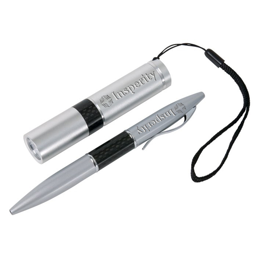 Raven Aluminum Flashlights and Pen Gift Set