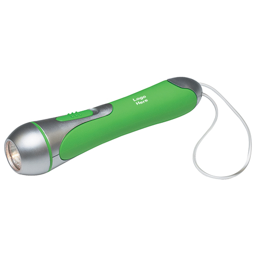 Promotional High Tech Flashlight with Clear PVC Wrist Band