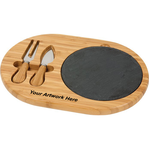 Promotional Fromagio Bamboo / Slate Cheese Sets