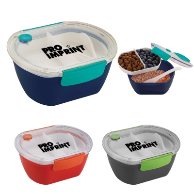 Imprinted Punch Oval Food Containers