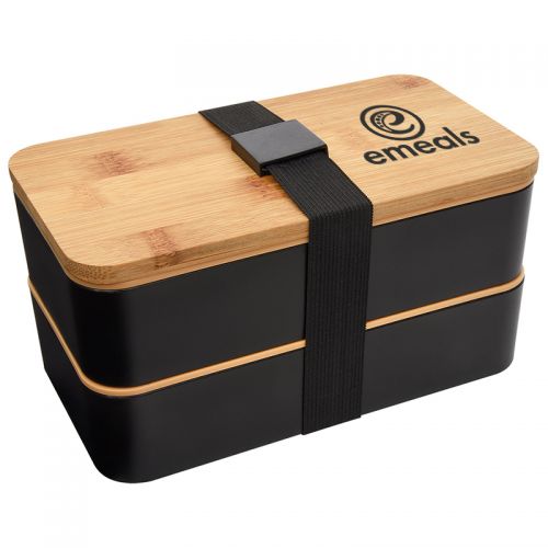 Stackable Bamboo Fiber Bento Boxes- Best Giveaways for Food Brands