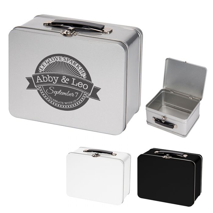 Printed Throwback Tin Lunch Boxes
