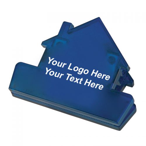 Custom Imprinted House Shaped Bag Clips - Chip Clips