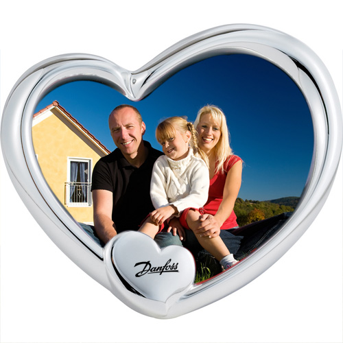 personalized silver plated heart picture frames