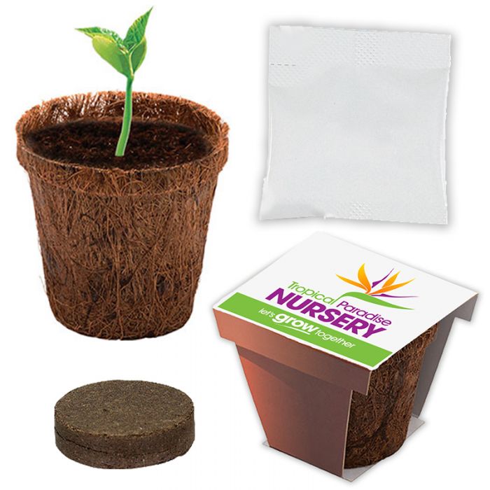 Custom Imprinted Coco Planter Kits