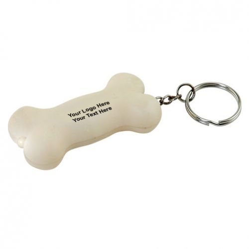 Custom Printed Light Up Dog Bone Keytags