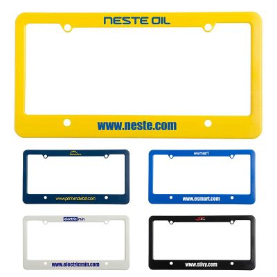 Custom License Plate Frame With Straight 4 Holes
