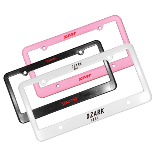 personalized license plate frames with straight 4 holes