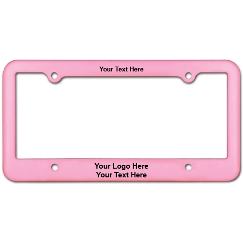 Personalized License Plate Frames with Straight 4 Holes