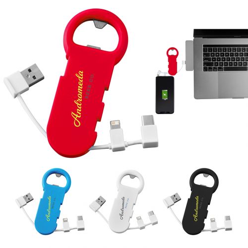 Bottle Openers with 3 In 1 Charging Cable