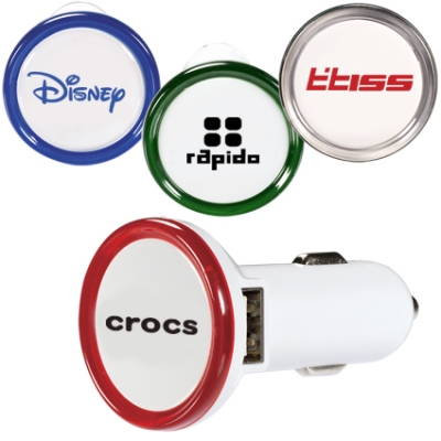 Round USB Car Chargers