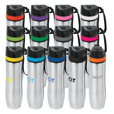 20 Oz Customized Persona Wave Vacuum Water Bottles