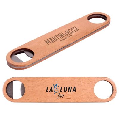 Customized Wood and Stainless Steel Bottle Openers