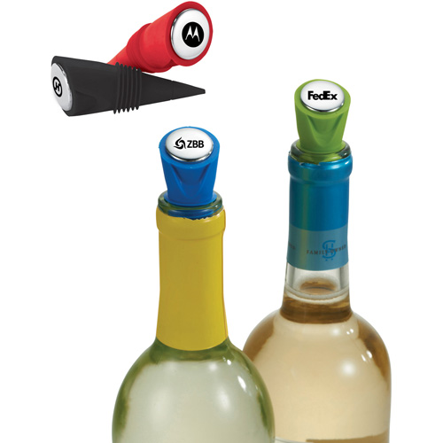 customized happy nest bottle stopper set