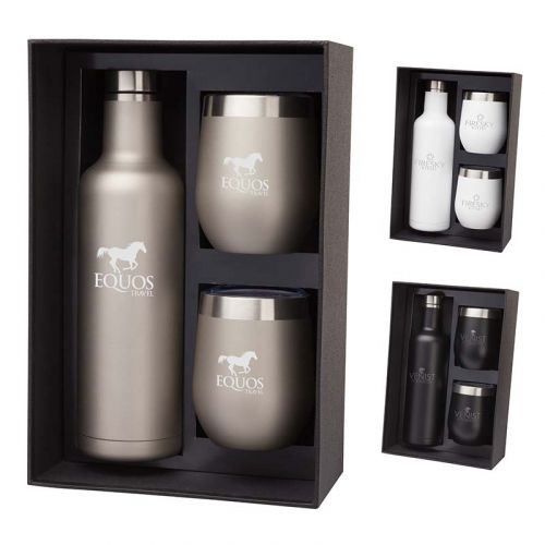 Bliss Wine Bottle with 2 Tumbler Gift Sets