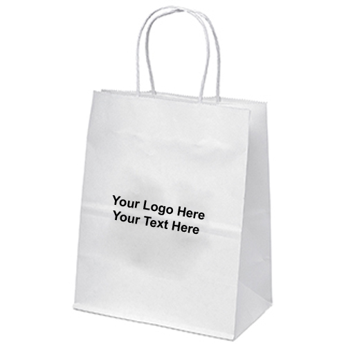Custom Mini-White Paper Bags