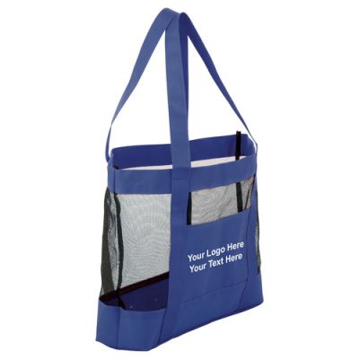 Custom Printed Surfside Mesh Tote Bags - Canvas Tote Bags