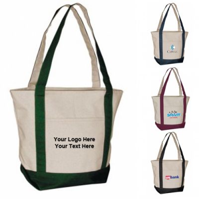 Custom Standard Boat Tote Bags - Canvas Tote Bags