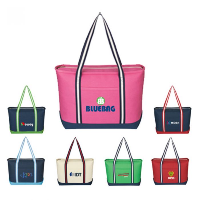 Logo Large Cotton Canvas Admiral Tote Bags