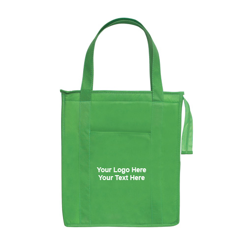 Custom Imprinted Non-Woven Insulated Shopper Totes Bags