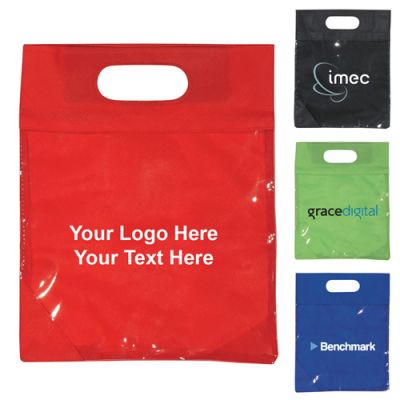Custom Imprinted Clear View Exhibition Tote Bags