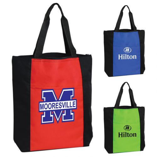 Custom Madison Ave Polyester Tote Bags
