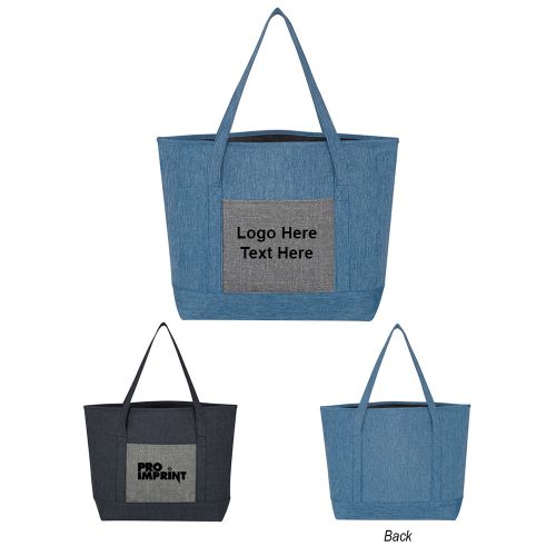 Custom Printed Denim-Effect Tote Bags