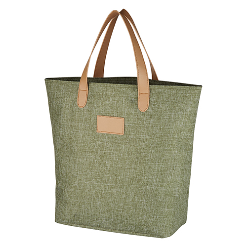 Personalized Heathered Polycanvas Tote Bags