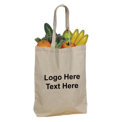 Promotional 5.5 Oz Cotton Tote Bags with Handles and Shoulder Strap