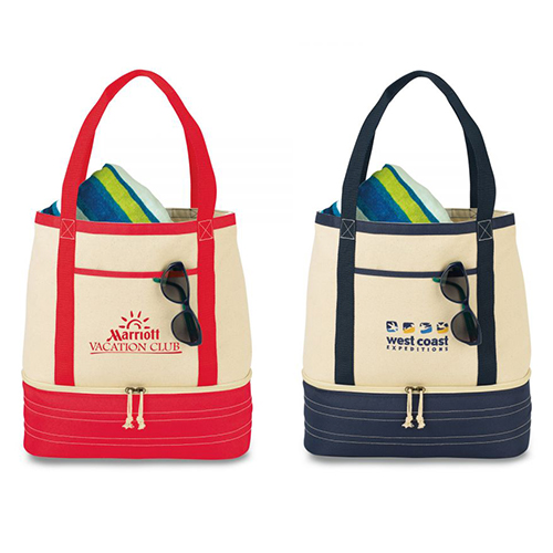 Promotional Coastal Cotton Insulated Tote Bags