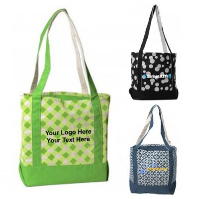 Custom Printed Small Accent Boat Tote Bags