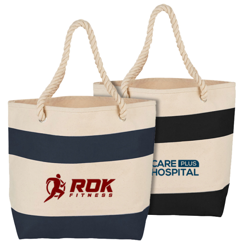 16 Oz Promotional Cotton Rope Handle Tote Bags
