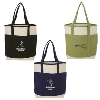 Myrtle Natural Canvas Tote Bags