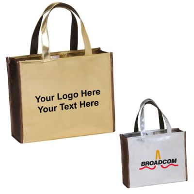 Logo Imprinted Brilliant Shopper Tote Bags