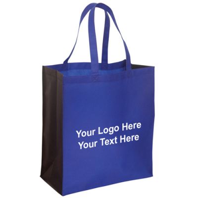 Logo Imprinted Non-Woven Jumbo Grocery Tote Bags - Non-Woven Tote Bags