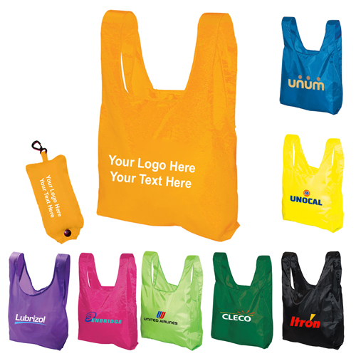 Folding Tote Bags In a Pouch