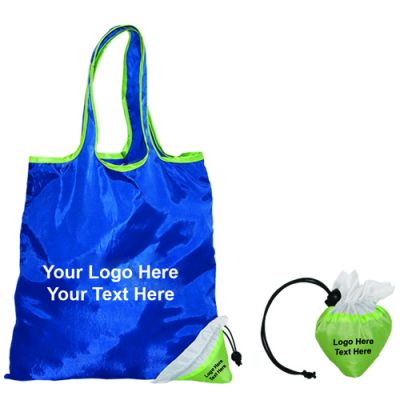 Promotional Logo Folding Polyester Tote Bags